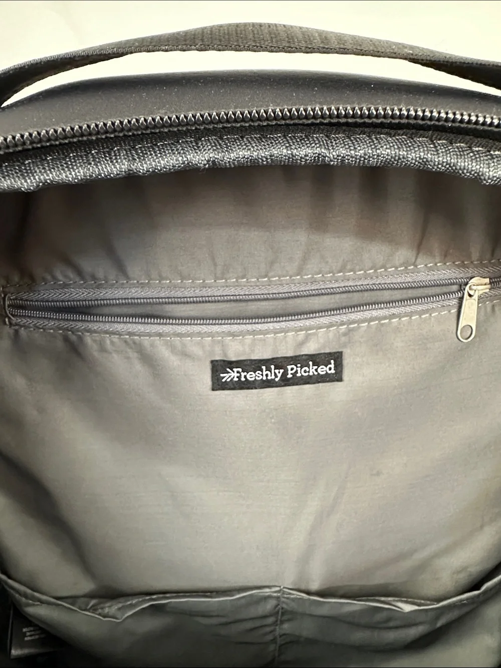 Freshly Picked Backpack Mom Travel Diaper Bag Neoprene Vegan Leather Black Brown